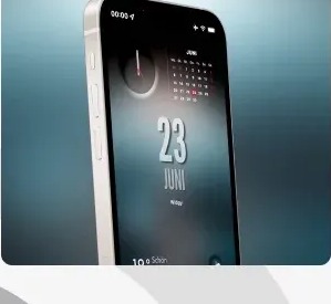 Mobile app interface on a phone