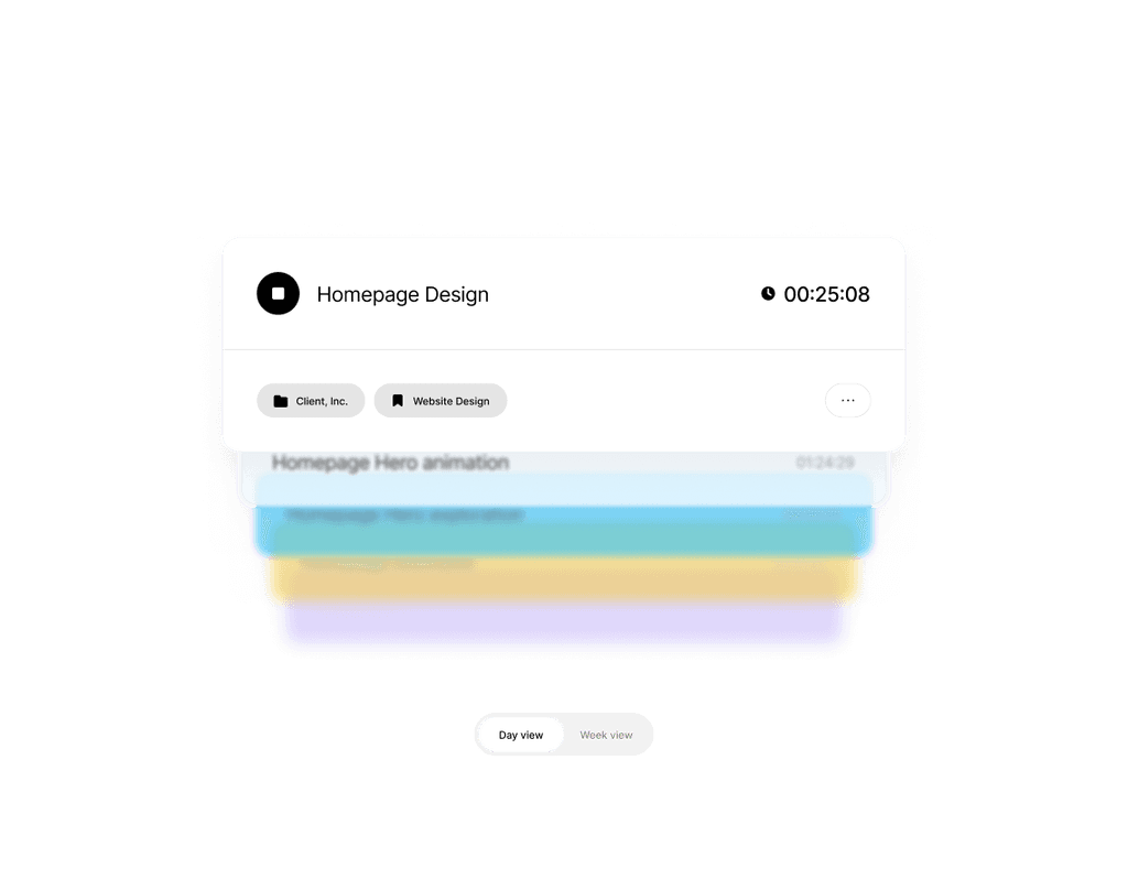 Time tracking card